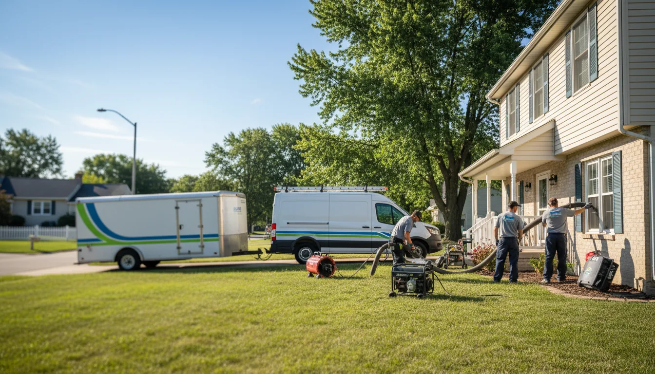 Flooded Basement Restoration And Cleanup With Repair in Stetsonville, WI near me
